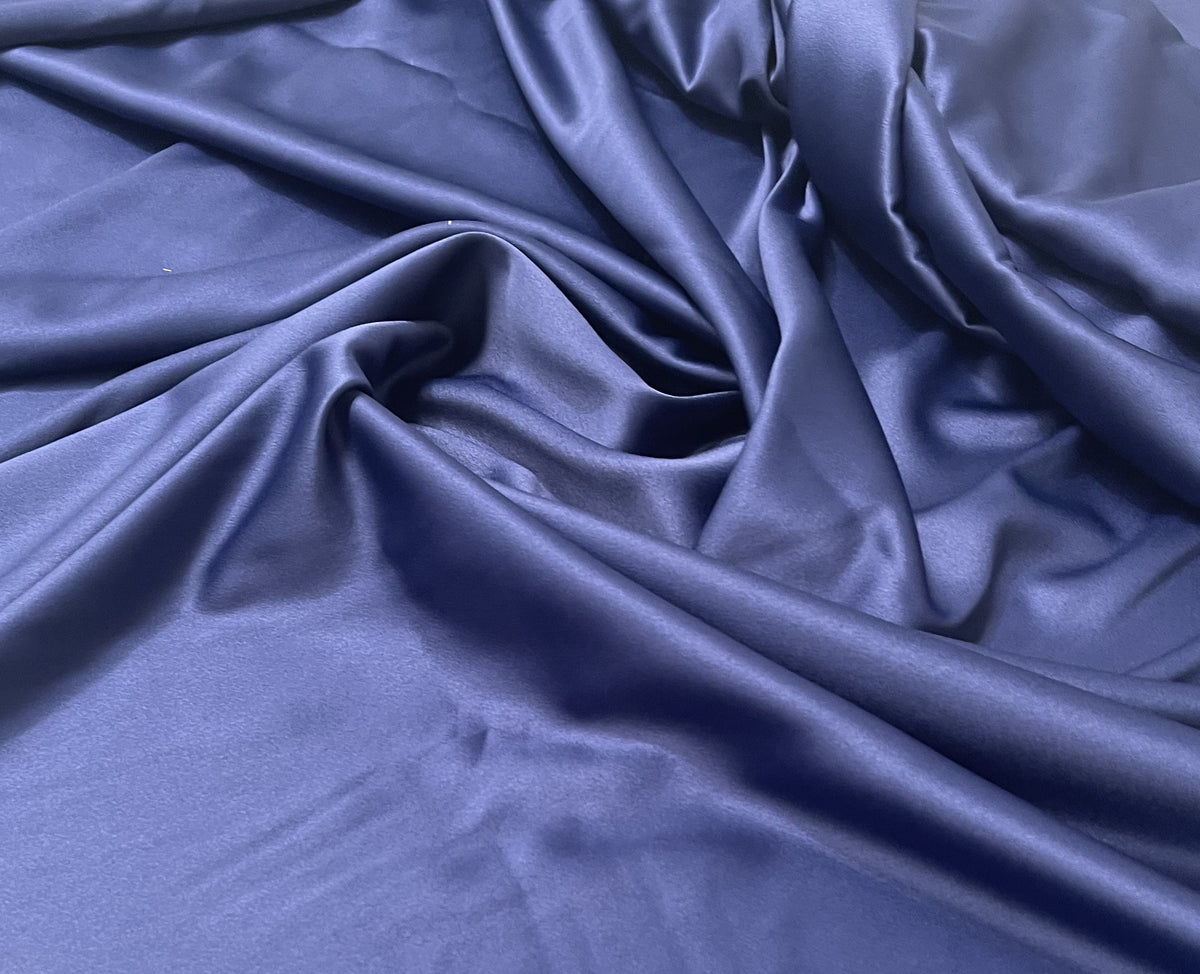 Silk Crepe Back Satin - Horizon Blue - Premium Collection