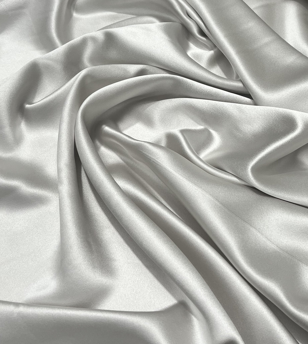 Silk Satin Cream Pearl Silk Trader