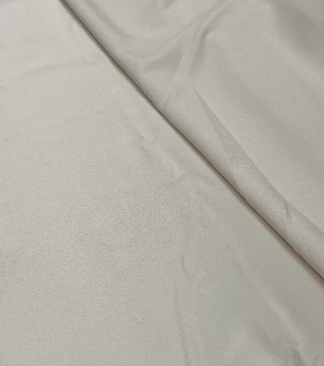 Lucy Satin Back Stretch Crepe Ivory | Silk Trader
