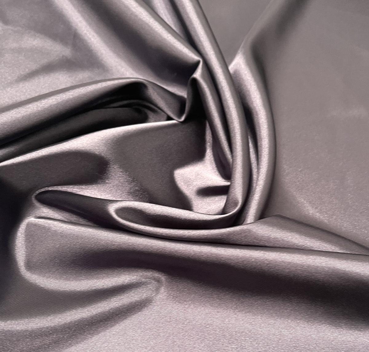 Polyester Stretch Satin Midnight | Silk Trader